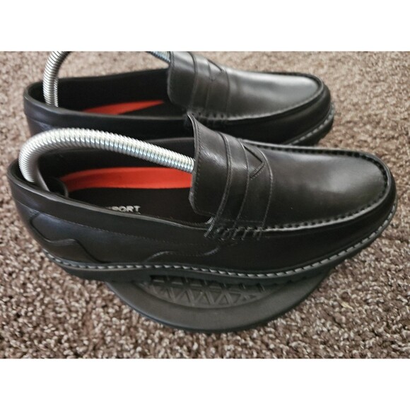 Rockport Soren Penny Man\'s Dress Shoes Loafer Sz 8 M Black